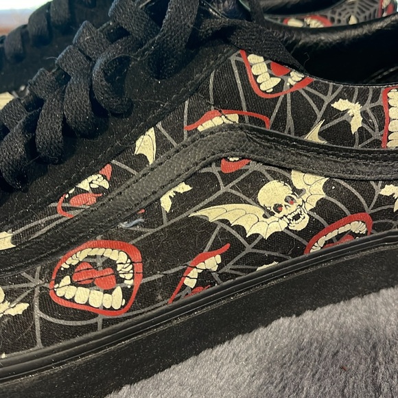 Vans-never worn, spooky pattern, size 12 - Picture 4 of 5
